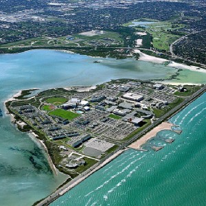 Texas A&M–Corpus Christi from an aerial view.