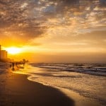 Myrtle Beach sunset, near the Coastal Carolina University campus.