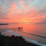 Photograph of the Pacific Ocean as viewed from the University of California-San Diego campus.