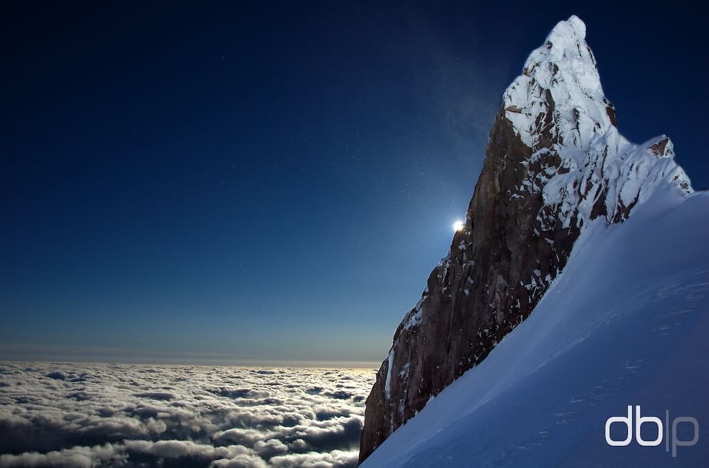 A beautiful view of Illumination Rock at Mt. Hood in Oregon