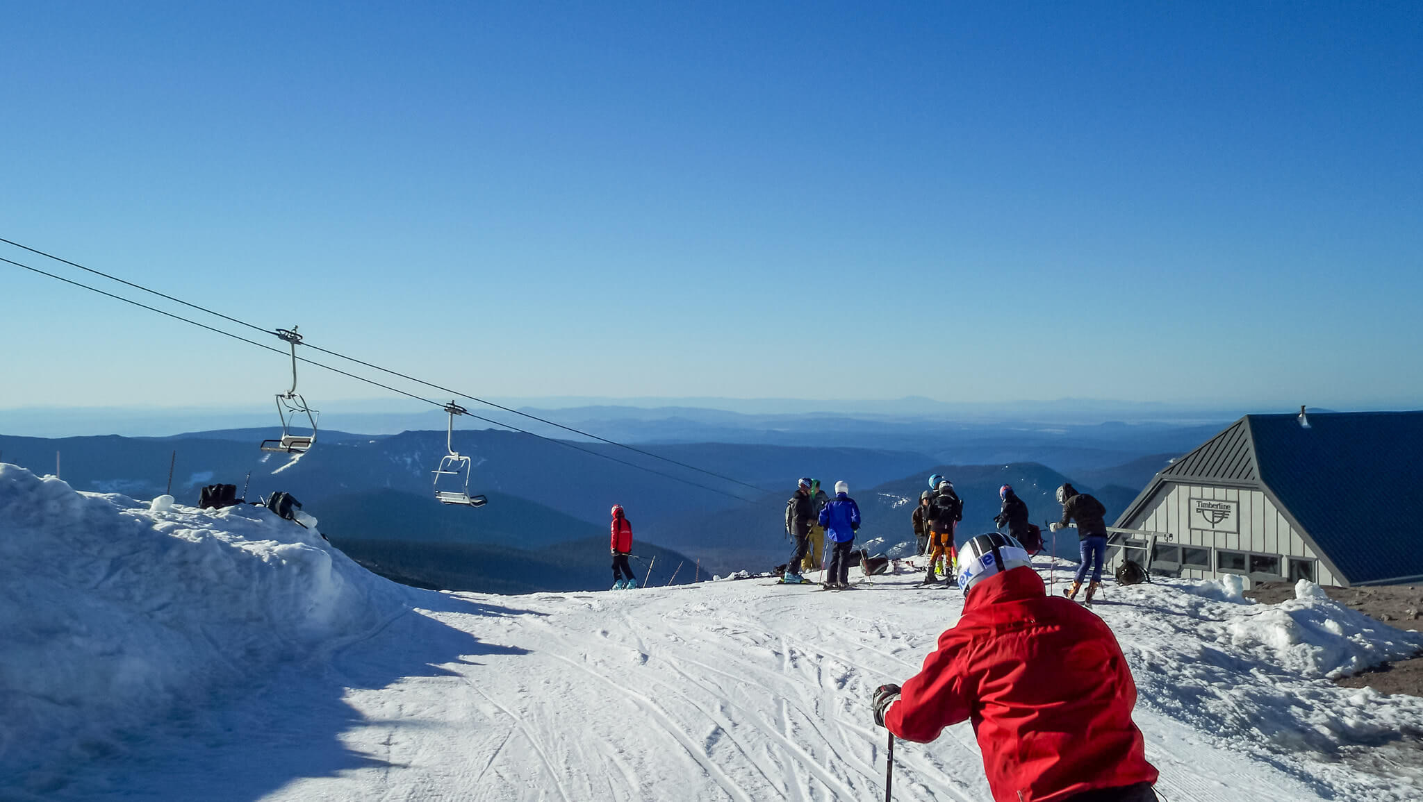 Skiing at Mt. Hood in Oregon