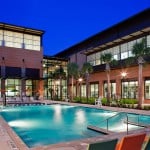 Beautiful swimming pool in Rice University.