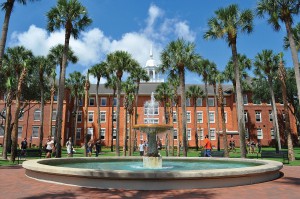 Fountain on the Stetson University campus.