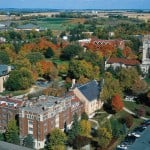 View of Carleton College, a school on a trimester schedule.