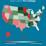 Ever wonder which US states students flock to go to college?