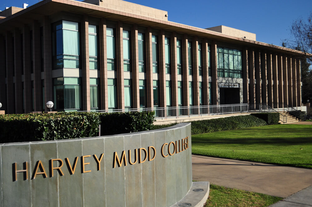 Harvey Mudd College entrance and building.