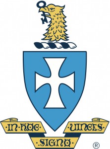 Sigma Chi Fraternity logo featuring an eagle, key, and cross.