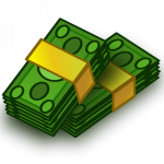 Graphic dollar bill.