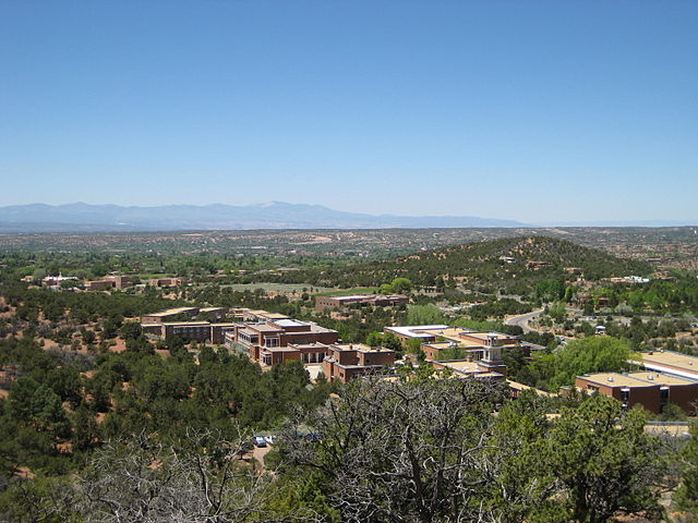 St. John's College Santa Fe Campus from the slopes of Monte Luna.