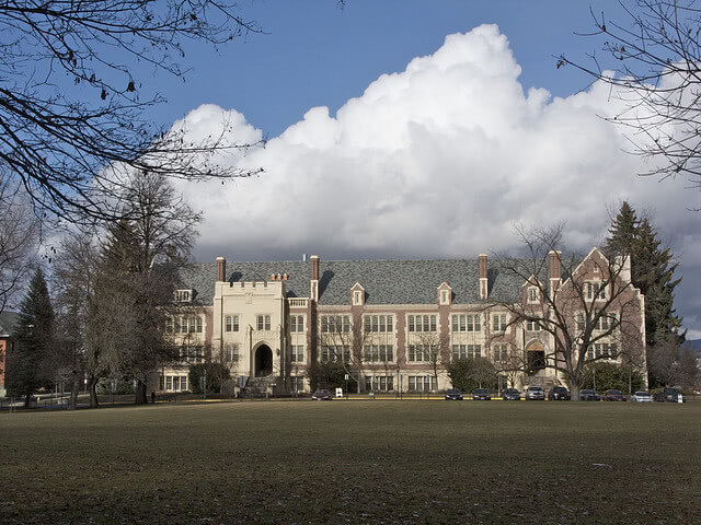 University of Idaho college campus field.