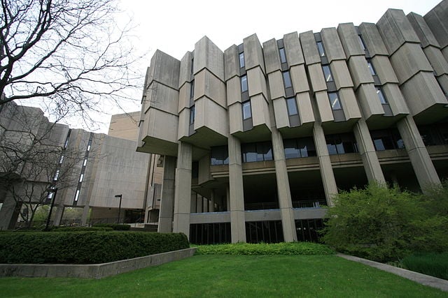 Northwestern University library building.