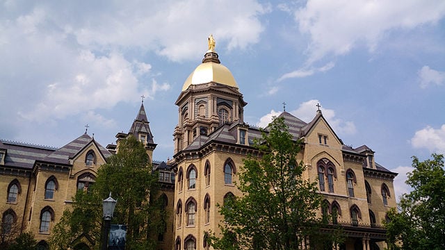 Golden Dome at the University of Notre Dame.