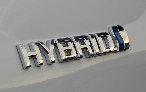 Toyota Auris Hybrid Logo.