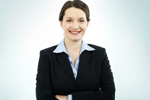 Happy businesswoman by citirecruitment businessperson photo