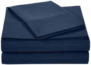 "must haves" for surviving college -- amazonbasics microfiber sheet set