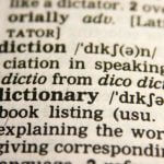 A page from the dictionary that focuses on the word "dictionary."