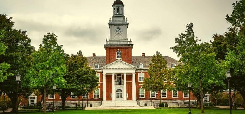 A building on the Johns Hopkins University campus.