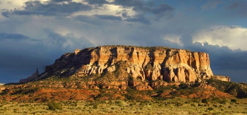A red plateau in New Mexico.