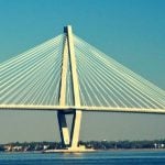 A large bridge in South Carolina, spanning across a body of water.