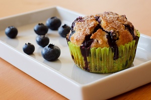Microwave recipes - blueberry mug muffin