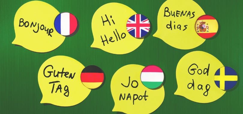 Hello in many languages.