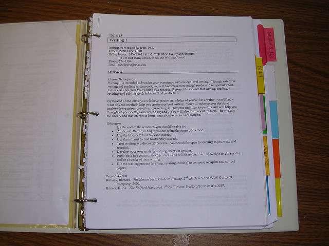 A college syllabus is incredibly important