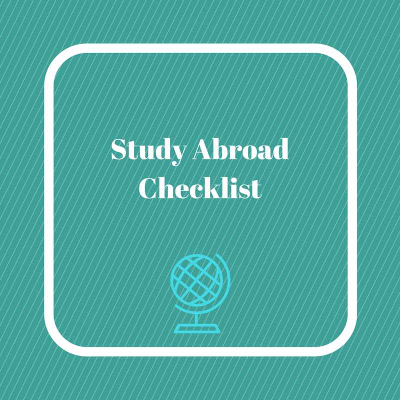 Here's our study abroad checklist