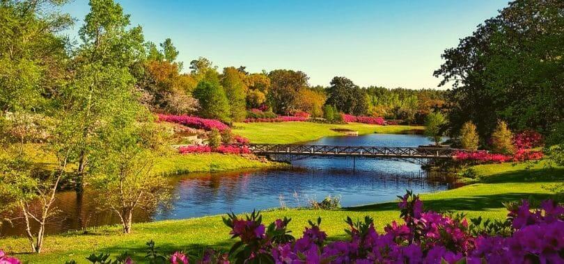 The Bellingrath Gardens in Alabama.