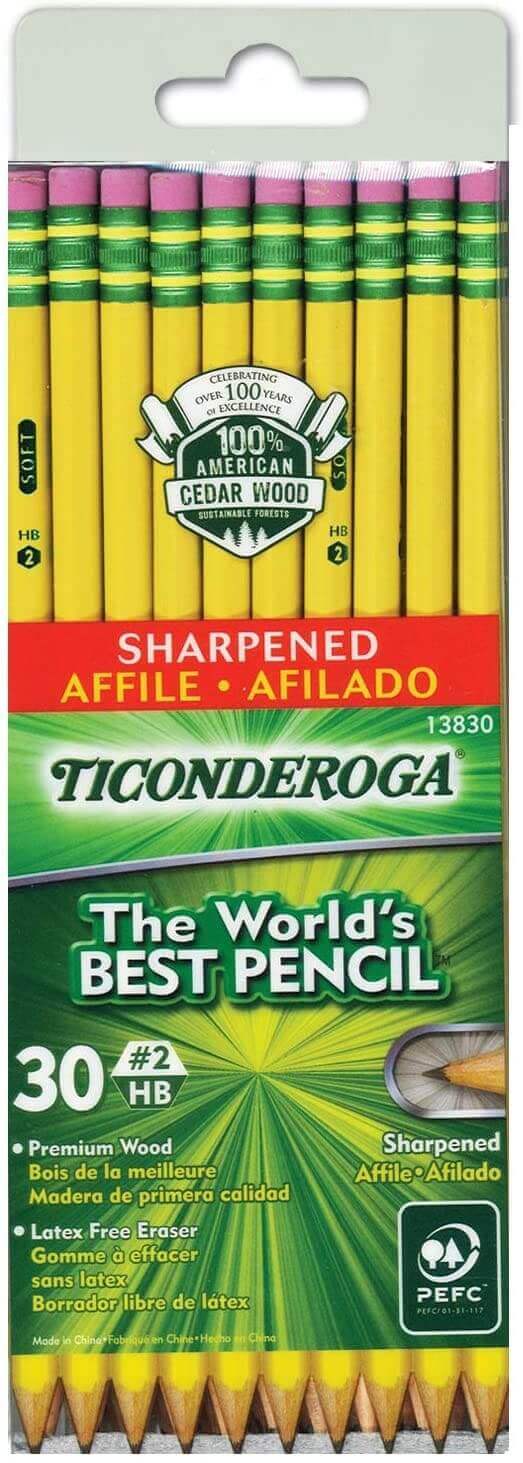 A pack of yellow pencils.