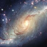 A picture of a galaxy.