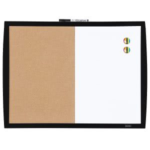 back to school -- quartet dry erase board and cork board