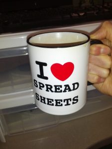 Stay organized with spreadsheets