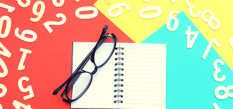 Numbers and a notebook