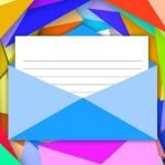 Colorful envelope icons swirling around.