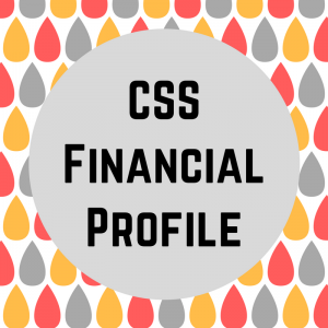 "CSS Financial Profile" text against water drops design background.