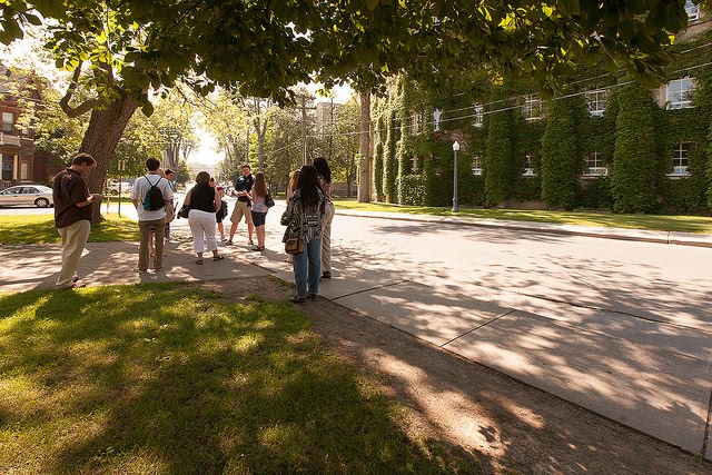 You were accepted into college, but you haven't visited yet.