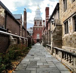 Alleyway at Yale University.