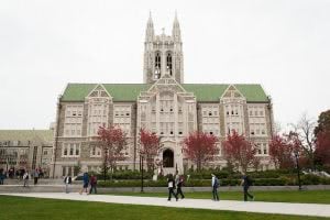 The O’Neill Library at Boston College.