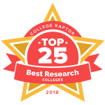 Top 25 best research colleges badge