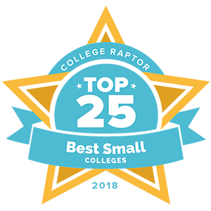 College Raptor Rankings star badge that says 