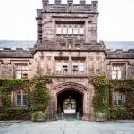 Princeton University ivy-covered hall building.