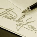 Don't forget to send some thank you notes