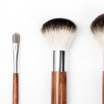 Various makeup brushes side-by-side.