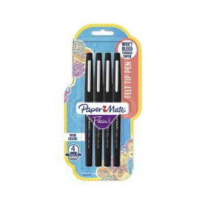 Black flair tip Paper Mate pens. Click to view its Amazon page.