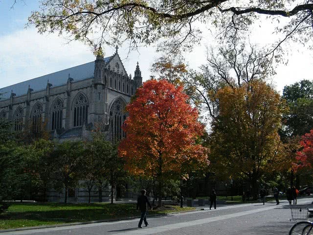Princeton University where many student apply early decision to