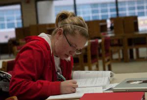 Student studying for the SAT or ACT