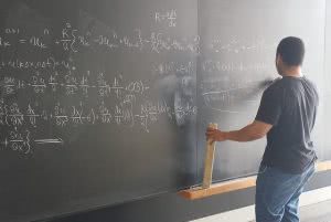 Student memorizing math formulas for the SAT exam