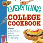 A cookbook titled "The Everything College Cookbook." Click to view its Amazon page.