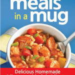 A cookbook titled "250 Best Meals in a Mug." Click to view its Amazon page.