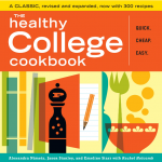 A cookbook titled "The Healthy College Cookbook." Click to view its Amazon page.